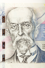 Image showing Tomas Garrigue Masaryk on czech banknote