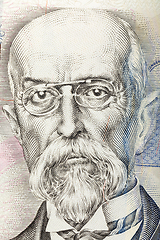 Image showing Tomas Garrigue Masaryk on czech banknote