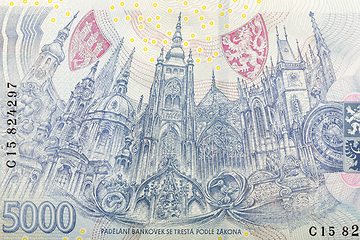 Image showing detail of czech banknote