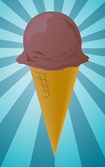 Image showing Ice cream cone illustration