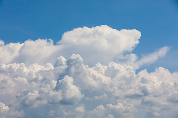 Image showing White clouds on blue sky