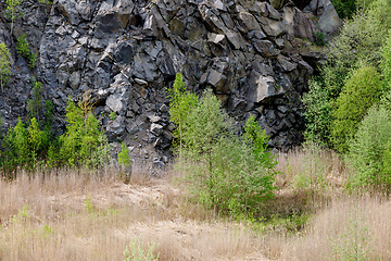 Image showing abandoned flooded quarry, Czech republic