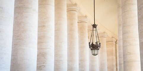 Image showing Bernini Colonnade at Vatican