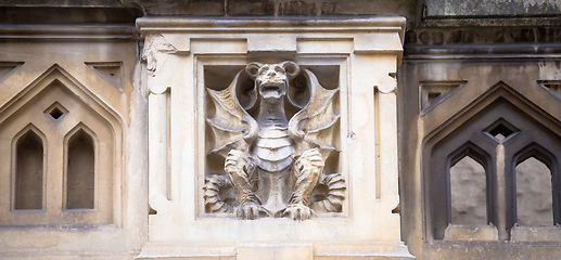 Image showing TURIN, ITALY - Dragon on Victory Palace facade 