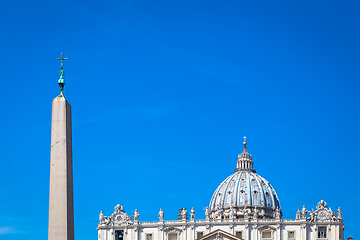 Image showing Saint Peter Basilica Dome in Vatican