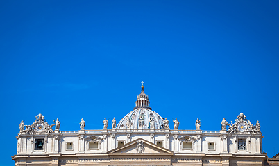 Image showing Saint Peter Basilica Dome in Vatican