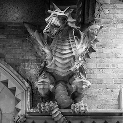 Image showing TURIN, ITALY - Dragon on Victory Palace facade 