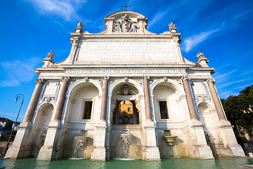 Image showing Rome - Fontana dell\'acqua Paola (fountain of water Paola)