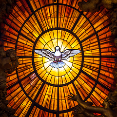 Image showing Throne Bernini Holy Spirit Dove, Saint Peter\'s Basilica in Rome