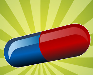 Image showing Illustration of medical pill