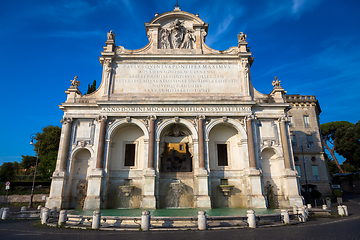 Image showing Rome - Fontana dell\'acqua Paola (fountain of water Paola)