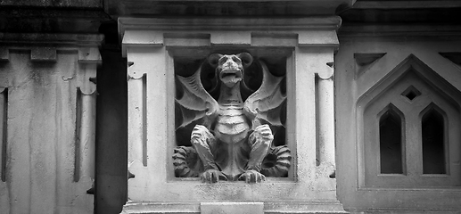 Image showing TURIN, ITALY - Dragon on Victory Palace facade 