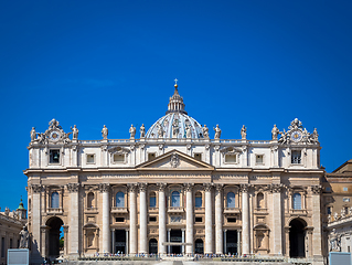 Image showing Saint Peter Basilica Dome in Vatican