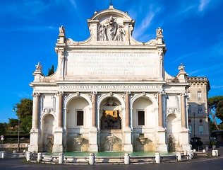 Image showing Rome - Fontana dell\'acqua Paola (fountain of water Paola)