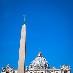 Image showing Saint Peter Basilica Dome in Vatican