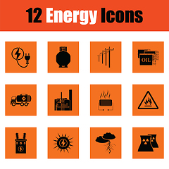 Image showing Energy icon set