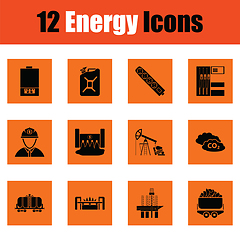 Image showing Energy icon set