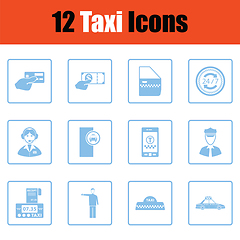 Image showing Set of taxy icons