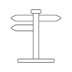 Image showing Icon of pointer stand