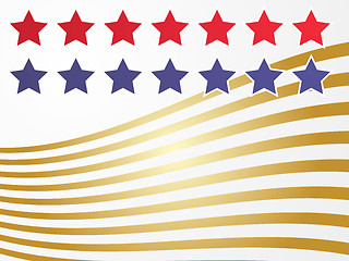 Image showing Stars and stripes illustration