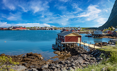 Image showing Lofoten is an archipelago in the county of Nordland, Norway.