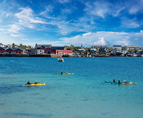 Image showing Lofoten is an archipelago in the county of Nordland, Norway.