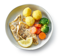 Image showing roasted zander filet