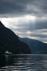 Image showing Naeroyfjord, Sogn og Fjordane, Norway