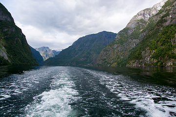 Image showing Naeroyfjord, Sogn og Fjordane, Norway