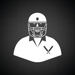Image showing Cricket player icon