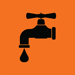 Image showing Icon of  pipe with valve