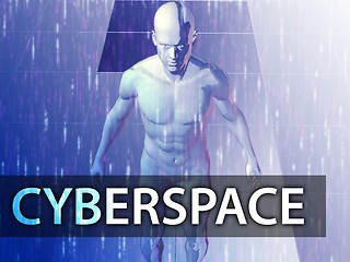 Image showing Cyberspace illustration