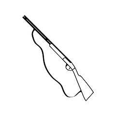 Image showing Icon of hunting gun
