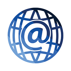 Image showing Global e-mail icon