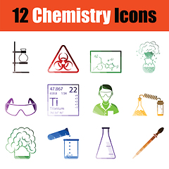 Image showing Chemistry icon set