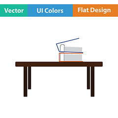 Image showing Office low table icon