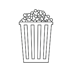 Image showing Cinema popcorn icon