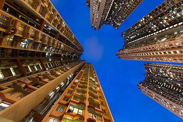 Image showing Apartment building from low angle