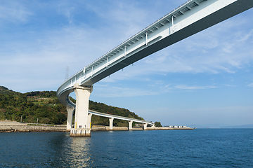 Image showing Bridge across the ocean