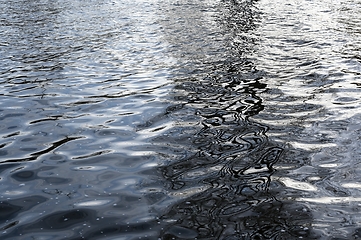 Image showing water surface with waves and reflections