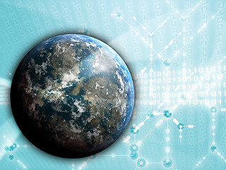 Image showing Global data transfer
