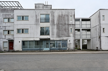 Image showing old concrete house in a residential area 