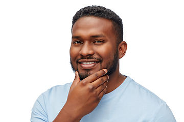 Image showing portrait of smiling young african american man