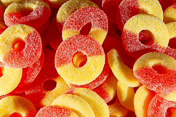 Image showing Gummy Candy Ring Background