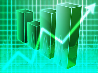 Image showing Financial barchart