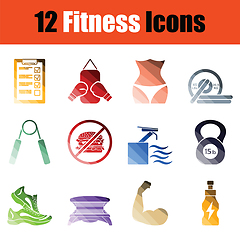 Image showing Fitness icon set