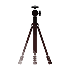 Image showing Icon of photo tripod