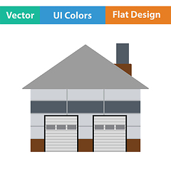 Image showing Warehouse logistic concept icon