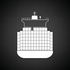 Image showing Container ship icon