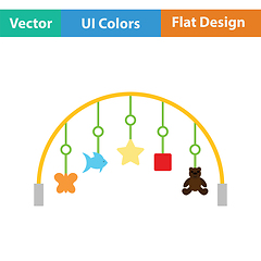 Image showing Baby arc with hanged toys icon